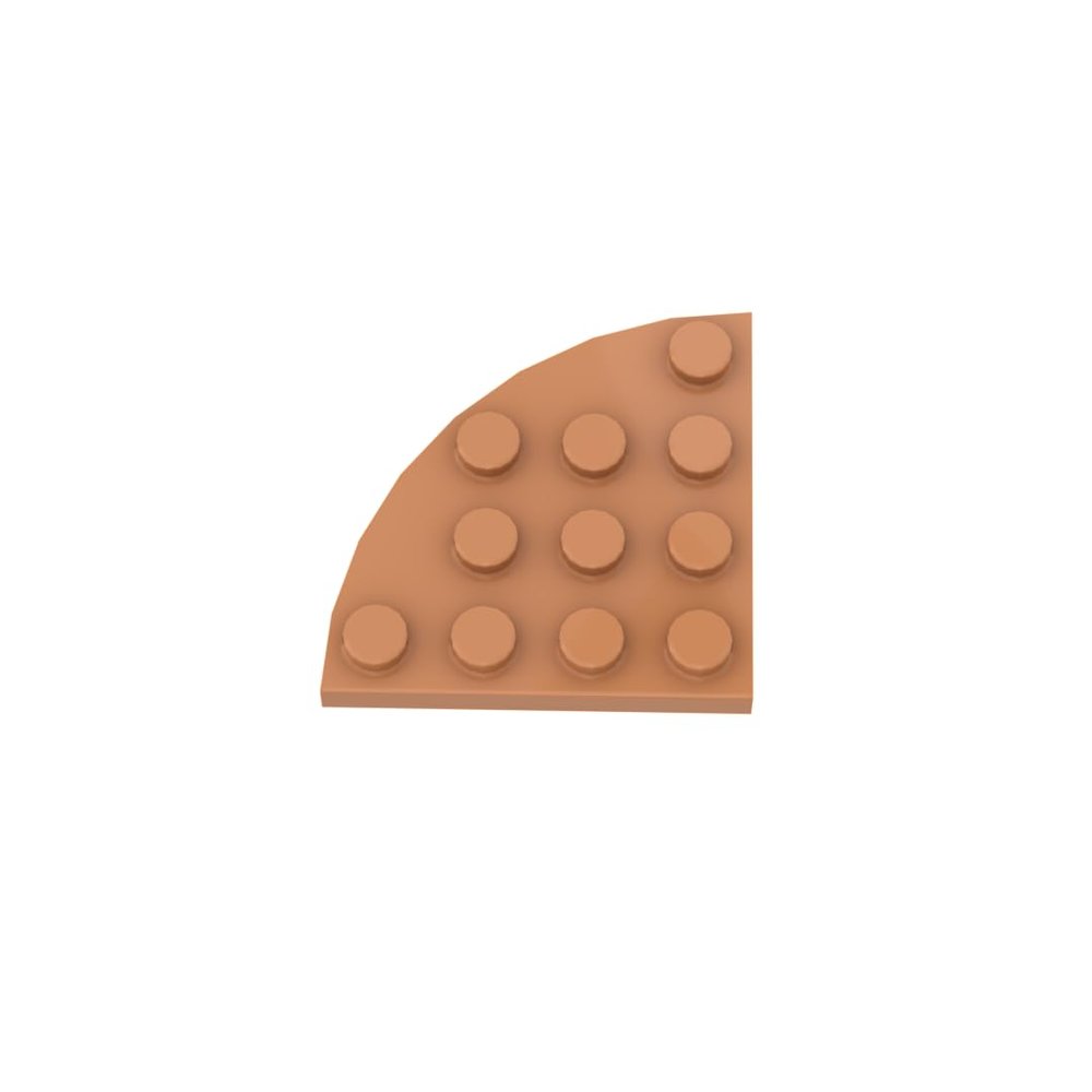 Gobricks GDS-569 30565 Circular Plate Plate Round Corner 4x4, 50 pcs