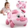 Baby Musical Toys for 6-12-18 Months, Musical Piggy Toys for Toddler 1 Year Old Baby Girl, Infant Crawling Light up Music Toys for Tummy Time Development, 1st Birthday Gift for Boy 7 8 9 10+ Month view 1