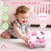 Baby Musical Toys for 6-12-18 Months, Musical Piggy Toys for Toddler 1 Year Old Baby Girl, Infant Crawling Light up Music Toys for Tummy Time Development, 1st Birthday Gift for Boy 7 8 9 10+ Month view 2