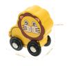 BRIGHTFUFU 6Pcs Cute Animal Wooden Train Car Compatible with Includes Hedgehog Elephant Cow Giraffe Lion Trains view 2