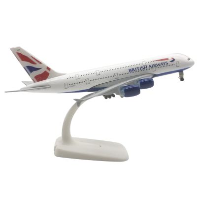 1/400 Scale Diecast British Airways Alloy Model Plane with Dispaly Stand