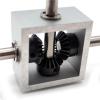 Angle Steering 90 Degree Reversing Gearbox 1:1 Transmission Right Angle Reduction Commutator 10mm Shaft Bevel Gear Steering Box Reducer view 3
