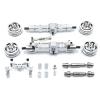 MIXVZARF RC Upgrade Accessories for WPL 1/10 C74 Metal Upgrade Axle Servo Mount Wheel Hub Drive Shaft RC Car Parts Remote Control Car Replacement Parts(Silver) view 1