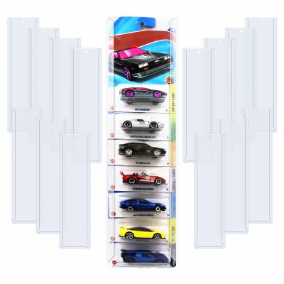 15 Pcs Model Car Display Case Wall Mount Compatible with Hot Wheels Matchbox Cars Packaged, Model Cars Storage Case for Hot Wheels Packaged Diecast Blister Toy Cars Wall Display Shelf Rack