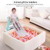 Heopeis Ball Pit Balls 4 Shapes for Toddlers & Baby - Star Heart Stripe Round, 50-500 Pcs, Play Tent Playhouse Filler, Pool Water Toy for Boys & Girls, Birthday Party Decorations view 2