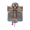 ENGINEDIY Steam Engine Model for Adults, Mini Horizontally Opposed Four-Cylinder Steam Engine Model + Gearbox for Small Steam Model Ship Without Boiler view 3