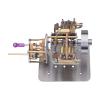 ENGINEDIY Steam Engine Model for Adults, Mini Horizontally Opposed Four-Cylinder Steam Engine Model + Gearbox for Small Steam Model Ship Without Boiler view 4