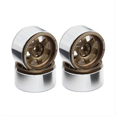 RC Spare Part Compatible with Axial for Wraith RR10 for YETI for SCX10 D90 for TRX4 CC01 1/10 RC Car Upgrade Parts 4PCS 2.2 Inch RC Beadlock Wheels Hubs