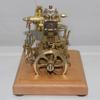 ENGINEDIY Steam Engine Models for Adults, Mini Retro Vertical Double-Cylinder Reciprocating Double-Acting Steam Engine Model Set with Speed Reducer, RTR view 3