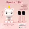 Mini Karaoke Machine for Kids - Unicorn Portable Bluetooth Speakers with 2 Wireless Mic and LED Light, Toddler Karaoke Machine for Girls 3-5 6 8-12 Year Old, Unicorn Birthday Gifts Toys Pink view 3