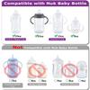 6-Count Sippy Straw Cup Nipples for NUK Active Sippy Cup and Learner Cup,Soft Silicone Sippy Spuot Nipple,Variable Flow6m+ view 2