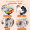 GLACER Kids Kitchen Toy, Toddler Pretend Kitchen Playset w/Realistic Lights, Sounds, Ice Maker, Stoves, Sink, Microwave & Washing Machine, Ideal Gift for Kids 3+ Years Old view 4