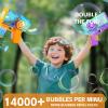 Bubble Machine Gun for Kids 2 Packs, with LED Lights & Solution,Suitable for Boys and Girls Aged 3 and up, Outdoor and Indoor Birthday and Wedding Party Toy, Gift. view 2