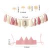 1st Birthday High Chair Decorations First Birthday High Chair Banner for Photo Booth Props (Pink) view 2
