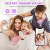50.0 Mega Pixels Kids Camera for 5-13 Year Old Girls Boys with WiFi,MP3,Video Recording,Children Digital Selfie Video Camcorder 1080P Dual Lens 2.4 Inch HD,32G TF Card (Purple) view 3
