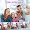 50.0 Mega Pixels Kids Camera for 5-13 Year Old Girls Boys with WiFi,MP3,Video Recording,Children Digital Selfie Video Camcorder 1080P Dual Lens 2.4 Inch HD,32G TF Card (Purple) view 4