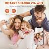 50.0 Mega Pixels Kids Camera for 5-13 Year Old Girls Boys with WiFi,MP3,Video Recording,Children Digital Selfie Video Camcorder 1080P Dual Lens 2.4 Inch HD,32G TF Card (Brown) view 3