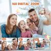 50.0 Mega Pixels Kids Camera for 5-13 Year Old Girls Boys with WiFi,MP3,Video Recording,Children Digital Selfie Video Camcorder 1080P Dual Lens 2.4 Inch HD,32G TF Card (Brown) view 4