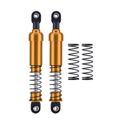 1/10 rc crawler shocks,75mm-115mm optional Big Bore Shocks with Oil Filled for LCG Cheater Rigs Capra SCX10 TRX4 Gspeed V4 Elem ent Comp Builds (Gold 105mm 2pcs)
