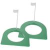 POPETPOP 2pcs Golf Putting Cup Removable Ring Practice Trainer for Perfecting Skills Random Flag Included view 1