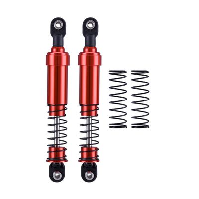 1/10 rc crawler shocks,75mm-115mm optional Big Bore Shocks with Oil Filled for LCG Cheater Rigs Capra SCX10 TRX4 Gspeed V4 Elem ent Comp Builds (Red 105mm 2pcs)