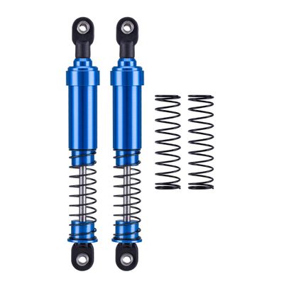 1/10 rc crawler shocks,75mm-115mm optional Big Bore Shocks with Oil Filled for LCG Cheater Rigs Capra SCX10 TRX4 Gspeed V4 Elem ent Comp Builds (Blue 115mm 2pcs)