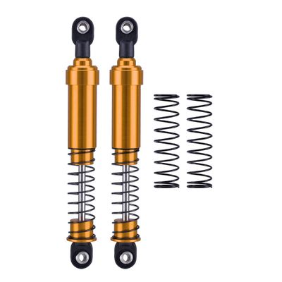 1/10 rc crawler shocks,75mm-115mm optional Big Bore Shocks with Oil Filled for LCG Cheater Rigs Capra SCX10 TRX4 Gspeed V4 Elem ent Comp Builds (Gold 115mm 2pcs)