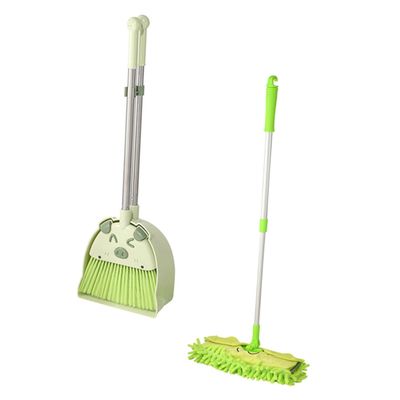 GRIRIW Boys and Girls's Cleaning Kit Broom Dustpan Mop Broom Toys for Toddlers Boys and Girls Cleaning Tools