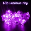 NUDALA 24 Pack Purple Light Up Star Rings Glow in the Dark Party Flashing LED Jelly Finger Rings for July 4th,Halloween,Christmas,Concert,Goodie Bag Fillers,Raves view 3