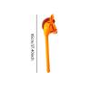 ToysCentral Basics Cartoon Horse Stick Toy for Themed Celebrations, Portable Blowing Up Accessory, Orange view 2