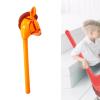 ToysCentral Basics Cartoon Horse Stick Toy for Themed Celebrations, Portable Blowing Up Accessory, Orange view 4