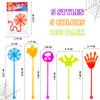 100 PCS Bulk Halloween Sticky Hands Party Favors Toys Gifts for Toddlers, Boo Basket Goodie Bag Stuffers for Kids, School Class Birthday Carnival Decorations,Trick or Treat Items Trinkets for Students view 2