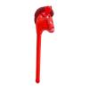 ToysCentral Basics Cartoon Horse Stick Toy for Themed Celebrations, Portable Blowing Up Accessory, Red view 1