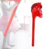 ToysCentral Basics Cartoon Horse Stick Toy for Themed Celebrations, Portable Blowing Up Accessory, Red view 4