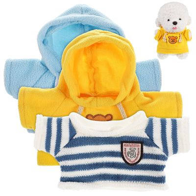 Abaodam Toy Clothes for Stuffed Animals 3pcs Bear Sweater Set Plush Toy Dresses Dolls Costume Interactive and Playful Design