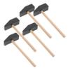 BESPORTBLE 5pcs Boys and Girls Mini Craft Hammer Toys Wooden Hammer Toys for Toddlers Safe Mallet for Creative Play and Building Blocks view 1