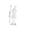 ULTECHNOVO 50pcs Unpainted White Man Model Miniature People for DIY Landscape Decor view 3
