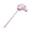 ToysCentral Basics Handcrafted Plush Horse Riding Stick for Kids Performance and Halloween, Pink view 1