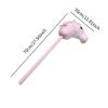 ToysCentral Basics Handcrafted Plush Horse Riding Stick for Kids Performance and Halloween, Pink view 2