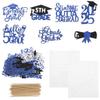 2025 Graduation Cake Card Insertions 40Pcs Blue Graduation Party Decorations for Celebrating Season view 1