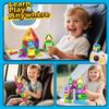 Coodoo Magnetic Tiles for Kids Ages 4-8 Toddler Toys Magnetic Blocks Building Toy STEM Outdoor Kids Toys Gift for Boys & Girls 3+ Year Old, Pocket-Sized Mini Tiles for Classroom Must Haves view 3