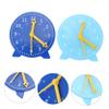 CIYODO 2pcs Learning Clock Model Toy for Boys and Girls School Teaching Clock Educational Toys Bright Colors and Shapes view 3
