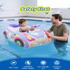 2 Pack Automatic Water Gun with Toddler Pool Float, Inflatable Car Baby Pool Swimming Float, Pool Toys for Girls Boys Kids (Blue + Purple) view 4