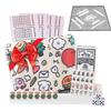 AlloCavi Travel Mini American Mahjong Set - 166 White Tiles Includes Jokers 0.8" White Melamine Material - with Instructions Cards and Game Tablecloth 4 All-in-One Racks and Pushers view 1