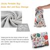 AlloCavi Travel Mini American Mahjong Set - 166 White Tiles Includes Jokers 0.8" White Melamine Material - with Instructions Cards and Game Tablecloth 4 All-in-One Racks and Pushers view 2
