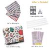 AlloCavi Travel Mini American Mahjong Set - 166 White Tiles Includes Jokers 0.8" White Melamine Material - with Instructions Cards and Game Tablecloth 4 All-in-One Racks and Pushers view 4