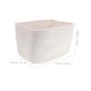 ABOOFAN 2pcs Rope Basket Handles for Laundry Bins Boho Style Decorative Storage Baskets Space-saving Foldable Design view 2