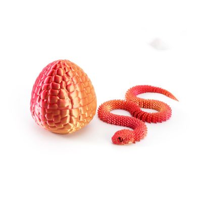 ZMWJYTRPF 3D Printed Toy Snake Egg Set Ornaments