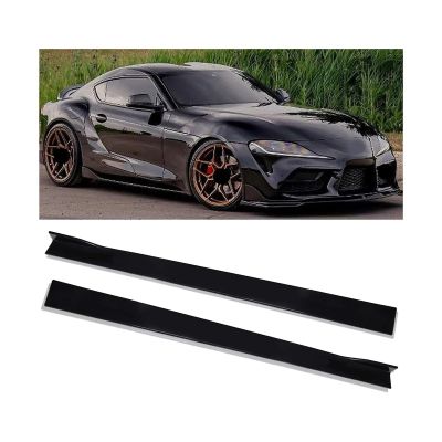 Compatible For Lexus RC350 RC300 F 2015-2022 78.7" Side Skirt Splitter Spoiler Lip Rocker Panel Extensions Body Kit Car Bumpers(Black)