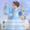 CharmFields Light Up Magic Princess Wand  Dual Lights, Spinning LEDs with Sound, Snowflake Fairy Wand for Dress-Up, Cosplay, Birthday Gift for Kids, Blue view 4